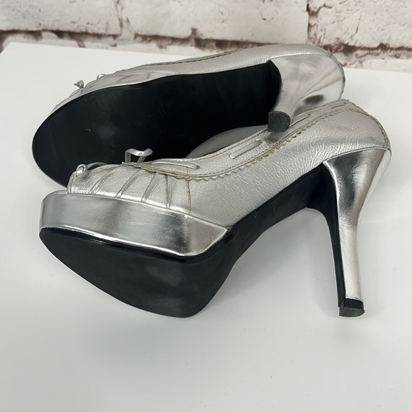 MICHAEL Kors “Lolita” Peep Toe Platforms, Size 6.5 - Picture 7 of 7